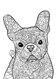 Cute puppy with a bow. Colour Calm 07 Sampler Dog Coloring Page Dog Coloring Book Puppy Coloring Pages
