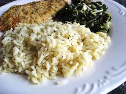 Rice With Herbs And Chicken Stock Recipe Rice Side Dish Recipes Chicken Stock Recipe Cooking Recipes Healthy