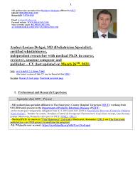 Inot noul bazin de inot din cadrul complex sportiv 2000 are 750mp si este iluminat subacvatic. Pdf Cv In English Using Rg Format Last Updated On 26 03 2021 29 A4 Pages Andrei Lucian DrÄƒgoi Md Pediatrician Specialist Certified Whistleblower Independent Researcher Reviewer Amateur Composer And Publisher Cv