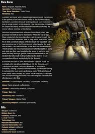 Star Wars The Old Republic Knights Of The Fallen Empire Companions Swtor Trooper Companion Elara Dorne Star Wars The Old The Old Republic Star Wars Timeline