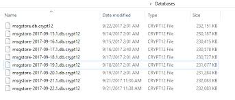 He is very over protective of 11 and alison but they don't mind it, they know he is just trying to keep them safe. Multiple Db Crypt12 Databases In The Whatsapp Databases Folder Android Enthusiasts Stack Exchange