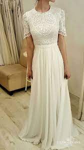 Modest Wedding Gown With Short Sleeves Studio Levana Https Oookl Com P 34930 Weddingdress We Modest Wedding Dresses Modest Dresses Modest Wedding Gowns