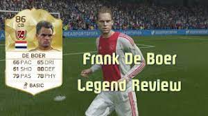 Franciscus frank de boer (born 15 may 1970) is a dutch football manager who is currently the head coach of atlanta united. Fifa 16 Frank De Boer Legend Review Youtube