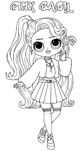 pink baby lol omg coloring pages coloring cool