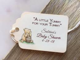 Winnie The Pooh Honey Labels Baby Shower Party Favor Tag Etsy In 2020 Baby Shower Favor Tags Winnie The Pooh Honey Disney Baby Shower