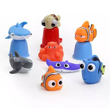 Dwi dowellin bath toys mold free fishing games swimming whales bpa free water table pool bath time bathtub tub toy for toddlers baby kids infant girls boys age 1 2 3 4 5 6. Baby Bath Shower Toys Finding Nemo Dory Float Spray Water Squeeze Toys Rubber Bathroom Play Animals Shark Bath Toy For Children Bath Toy Aliexpress