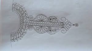 I used fanart by @bottleshark for the design, though i failed to match their colors and managed to create something quite obnoxious, haha. Hand Drawing Neck Design For Girls Dress Pencil Drawing Neck Design For Hand Embroidery Youtube