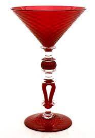Maybe you would like to learn more about one of these? Kenny Pieper Hand Blown Red Martini Glass