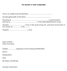 Dear sir/madam is more polite and personal. What Is Salary Certificate To Whomsoever It May Concern Wisdom Jobs India