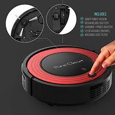 Amazon Com Pure Clean Automatic Robot Vacuum Programmable Cleaner Robotic Auto Home For Clean Carpet Hardwoo Vacuum Cleaner Robot Floor Cleaner Robot Vacuum