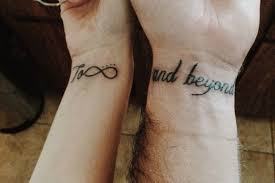 You should always remember that tattoo is made for the whole rest of your life and its meaning will be always fallowing our website provides the visitors with some great to infinity and beyond tattoo on wrist. To Infinity And Beyond Couple Tattoo Creativefan