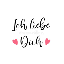 Hand Sketched Ich Liebe Dich German Quote Meaning I Love You Romantic Calligraphy Phrase Lettering Stock Vector Illustration Of Texture Background 207857553