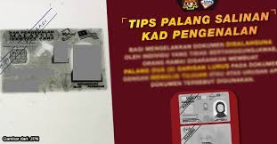 Nombor kad pengenalan boleh didapati pada resit rasmi permohonan. Kita Semua Wajib Tahu Jpn Jelaskan Tips Palang Salinan Kad Pengenalan Yang Betul