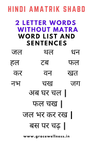Basic hindi words and word formation without matras made very easy for kids and. Hindi Two Letter Words Without Matra Amatrik Shabd Hindi Word List And Sentences Download Printables Worksheets Digital Art Read Articles