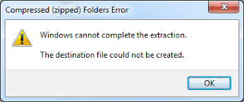 Winzip is a popular software application that has been solely created to easily extract the files from a.zip saved file. Fix The Error Windows Cannot Complete The Extraction The Destination File Could Not Be Created Password Recovery