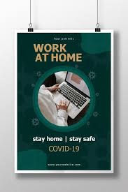 Work At Home Stay Safe Poster Design Template Eps Free Download Pikbest In 2020 Poster Design Flyer And Poster Design Design Template