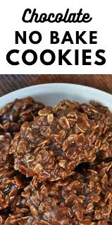 No Bake Cookies Recipe In 2020 Chocolate No Bake Cookies Baking Recipes Cookies Easy Delicious Cookies