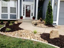 9 Aesthetically And Easy Maintenance Garden Ideas Landscape Ideas Front Yard Curb Appeal Landscaping With Rocks Front Yard Landscaping