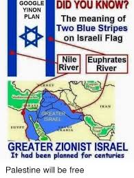 Under the agreement, the tel aviv regime has purportedly agreed to temporarily suspend applying its own rule to further areas in the occupied west bank and the strategic jordan valley that israeli prime minister. Google Did You Know Plan The Meaning Of Two Blue Stripes On Israeli Flag Nile Euphrates River River Caspian R Key Mediterran N Sea Tran Tara El Eater Israel Egypt Arabia Greater