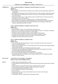 Active 2 days ago ·. Visual Merchandising Coordinator Resume Samples Velvet Jobs