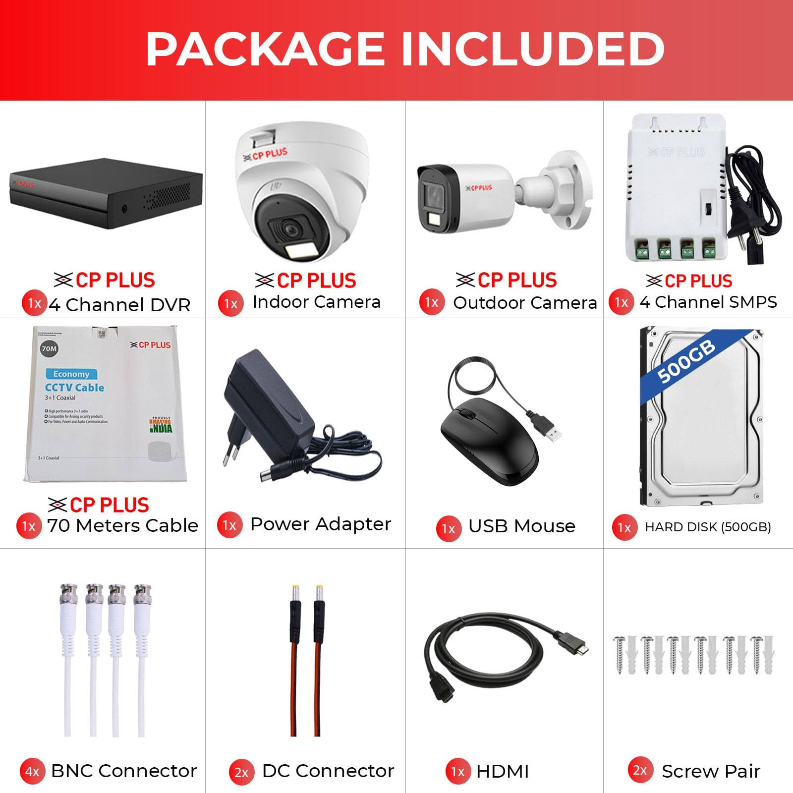 4 CHANAL SETUP WITH 2 CAMERA product image