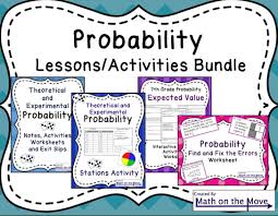 7th Grade Probability Bundle Notes Activities And Assessments Probability Worksheets Math Worksheets Probability Math