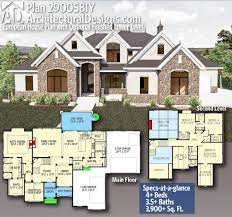Plan 290058iy European House Plan With Optional Finished Lower Level Sims House Plans Architectural Design House Plans House Blueprints