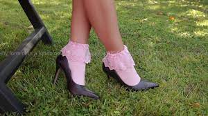 High Heels and Frilly Socks Dangling Outdoor - Pornhub.com