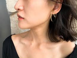 Double-circle ring ear bone clip