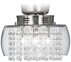 Crystal Rainfall Strands Clear Glass Led Light Kit 47f05 Lamps Plus Ceiling Fan Light Kit Led Light Kits Fan Light Kits