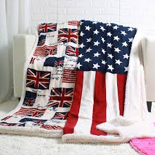 American flag afghan throw blanket crochet made to order. Big Discount Double Layer Thick Usa Uk England British Flag Fleece Sherpa Sofa Blanket Throw Blankets 50x60inch Random Delivery Throw Blanket Sofa Blanketblanket Throw Aliexpress