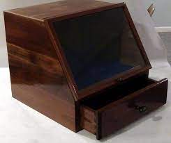 Coast Guard Hat Box With Drawer For Charge Book Walnut Military Hat Box Hat Box Army Hat