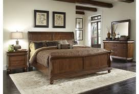 Make your bedroom feel like new again with the addition of the. Liberty Furniture Rustic Traditions 589 Br Ksl King Sleigh Bed Set With Bun Feet Pilgrim Furniture City Sleigh Beds