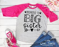 Black And White Baseball Tee Toddler Promoted To Big Sister Shirt Announcement Our Designs Are Made With Quality Commercial Grade Materials An Promoted To Big Sister Big Sister Shirt Sister Shirts