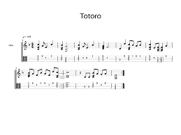 Totoro Ukulele Ukulele Fingerpicking Ukulele Tabs Songs
