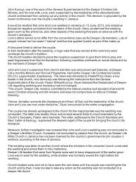 Kumuyi (general superintendent, deeper christian life ministry) in one of the special. Deeper Life Suspends Kumuyi S Son Daughter In Law Wedding Bible