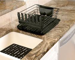 Prevent damage to your sink's interior with this rubbermaid sink protector. 71691395492 Rubbermaid 3pc Enhanced Dish Rack Drainer Sink Mat
