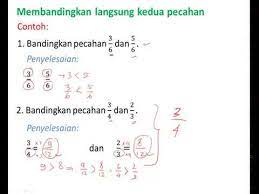 Jun 11, 2021 · contoh soal perbandingan pecahan. Membandingkan Langsung Kedua Pecahan Kelas 4 Sd Youtube