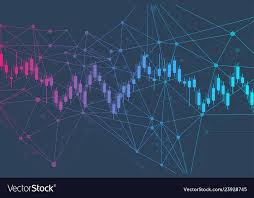 stock market or forex trading graph chart in