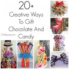 Looking for a quick and easy gift idea that's perfect for just about anyone?! 20 Creative Ways To Gift Candy Edible Crafts