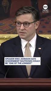As the government shutdown enters day 14 with no end in sight, House  Speaker Mike Johnson warns it could be “one of the longest shutdowns in  American history.” Read more: https://abcnews.visitlink.me/pFVh2p