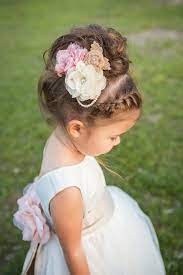 Pink And Navy New York Wedding Wedding Real Weddings Photos On Weddingwire Flower Girl Hairstyles Little Girl Hairstyles Kids Hairstyles