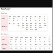 78 actual victoria secrets swimwear size chart