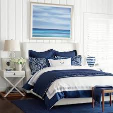 Nautical Chic In Navy Coastal Style Coastal Style Bedroom Hamptons Bedroom Coastal Bedrooms