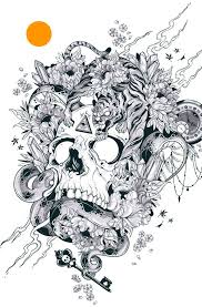 By Viscera Vicarious Drawings Skull Art Art