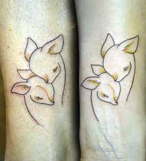 Cute Deer Mother And Daughter Tattoo By Aliz Gyarmati Dark Art Tattoo Baby Deer Tattoo Mum And Daughter Tattoo Mother And Daughter Tattoo