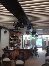 Outdoor ceiling fans are made of resins or treated woods and metal. Tri Mist Misting Cooling Celling Fans The Misting Stoe