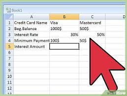 Unless you pay off the balance in full each month, you will be charged interest on the value of purchases made with the card. 3 Ways To Calculate Credit Card Interest With Excel Wikihow
