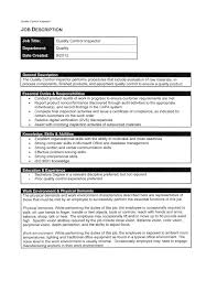 So, selecting a suitable resume template is also a duty of candidate. Qc Inspector Cv Sample