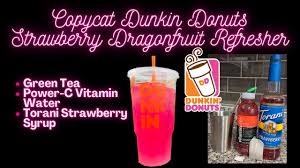 Dunkin' Donuts New Strawberry Lemonade Refresher Vs Starbucks Strawberry  Açaí Lemonade Refresher 🍓 - Youtube
